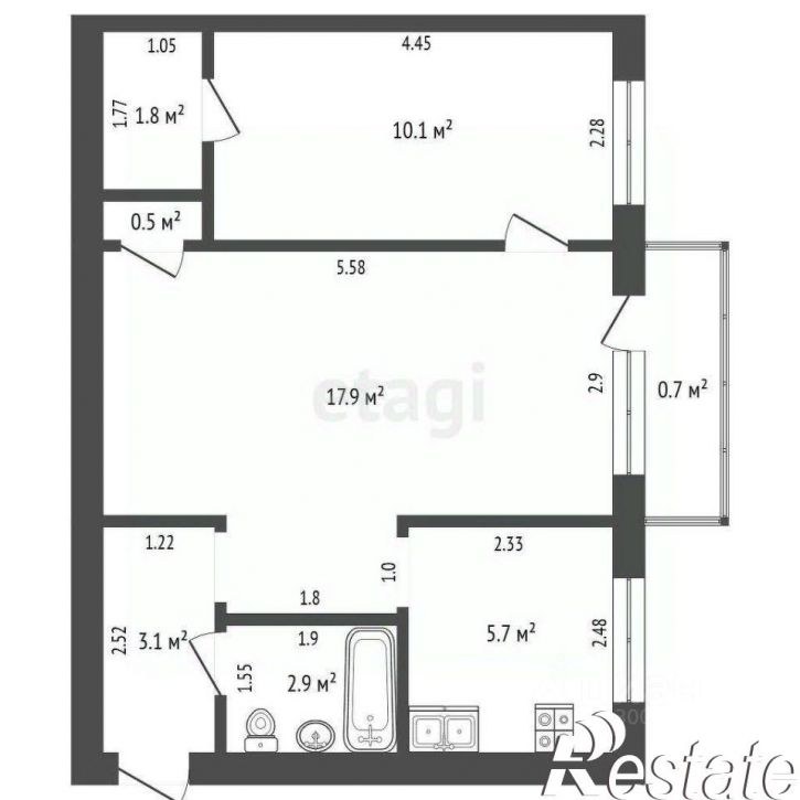 2-комн квартира Украинский бульвар, 28,  д. 28