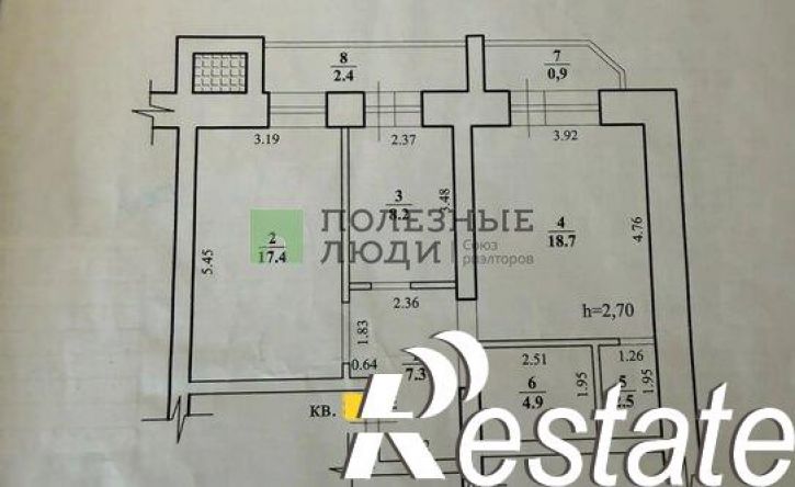 2-комн квартира улица Бабушкина, 108,  д. 108