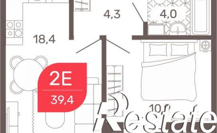 2-комн квартира в новом доме Жилой комплекс "Романовский", 29,  д. 29