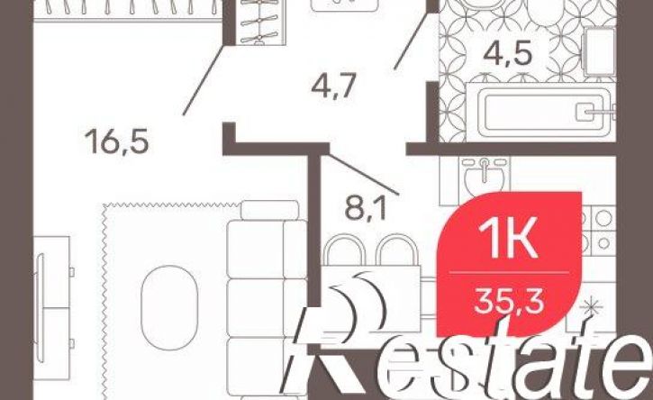 2-комн квартира в новом доме Обход Читы, 32,  д. 32