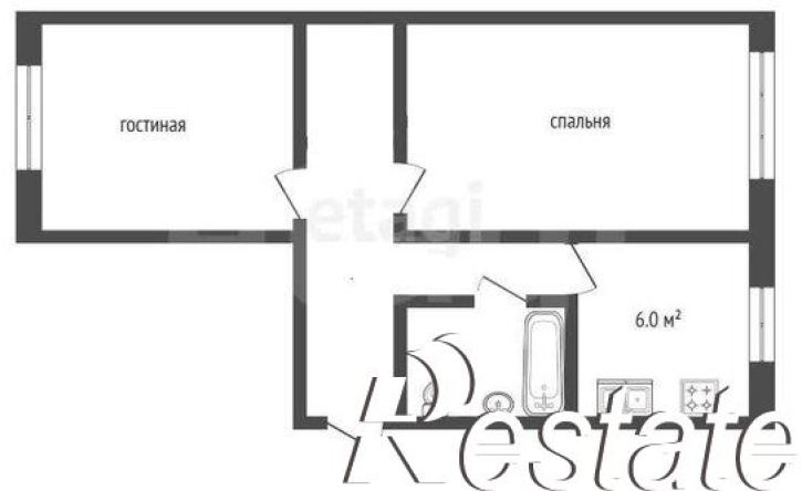 2-комн квартира улица Нечаева, 35,  д. 35