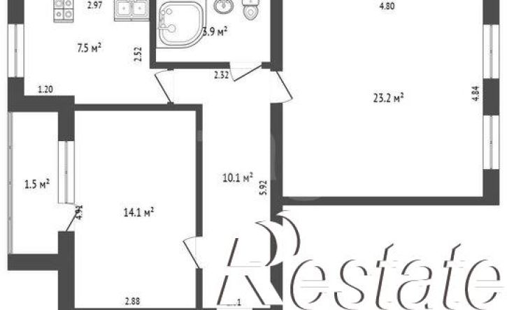 2-комн квартира улица Журавлёва, 16,  д. 16